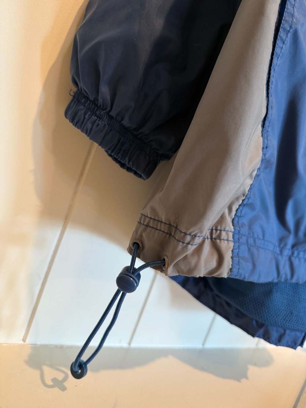Vintage Nike 90s Quarter Zip Blue and Grey Windbreaker Pullover Jacket - Picture 4 of 5